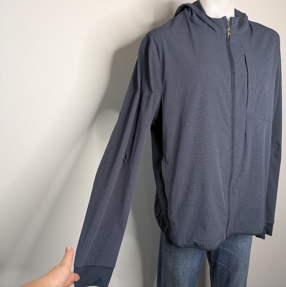 Lululemon Airing Easy Mach Blue Zip Up Hoodie Jacket XXL - Picture 6 of 11